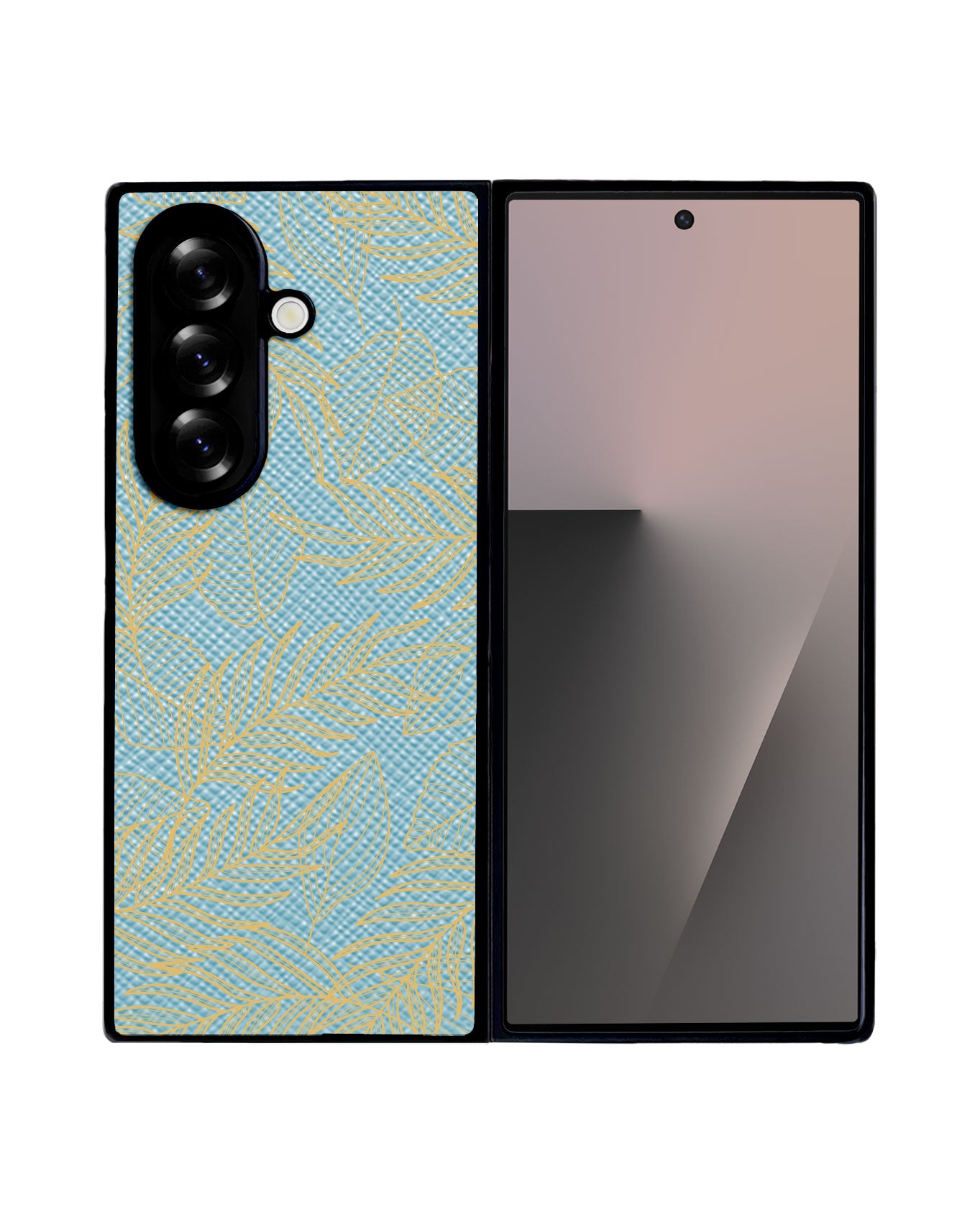 Android Flip / Fold Leather Grip - Sketchy Tropical 1.0