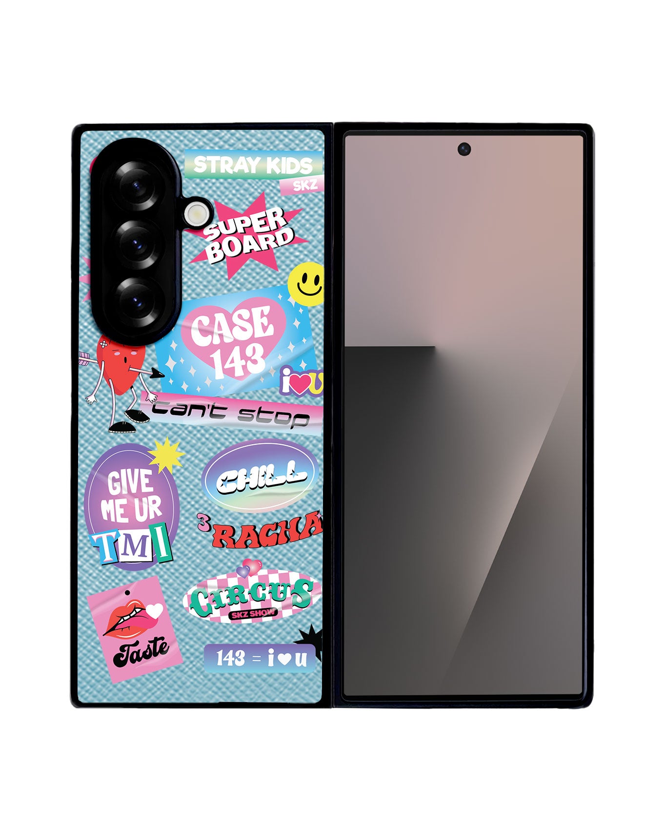 Android Flip / Fold Leather Grip - Stray Kids Case 143