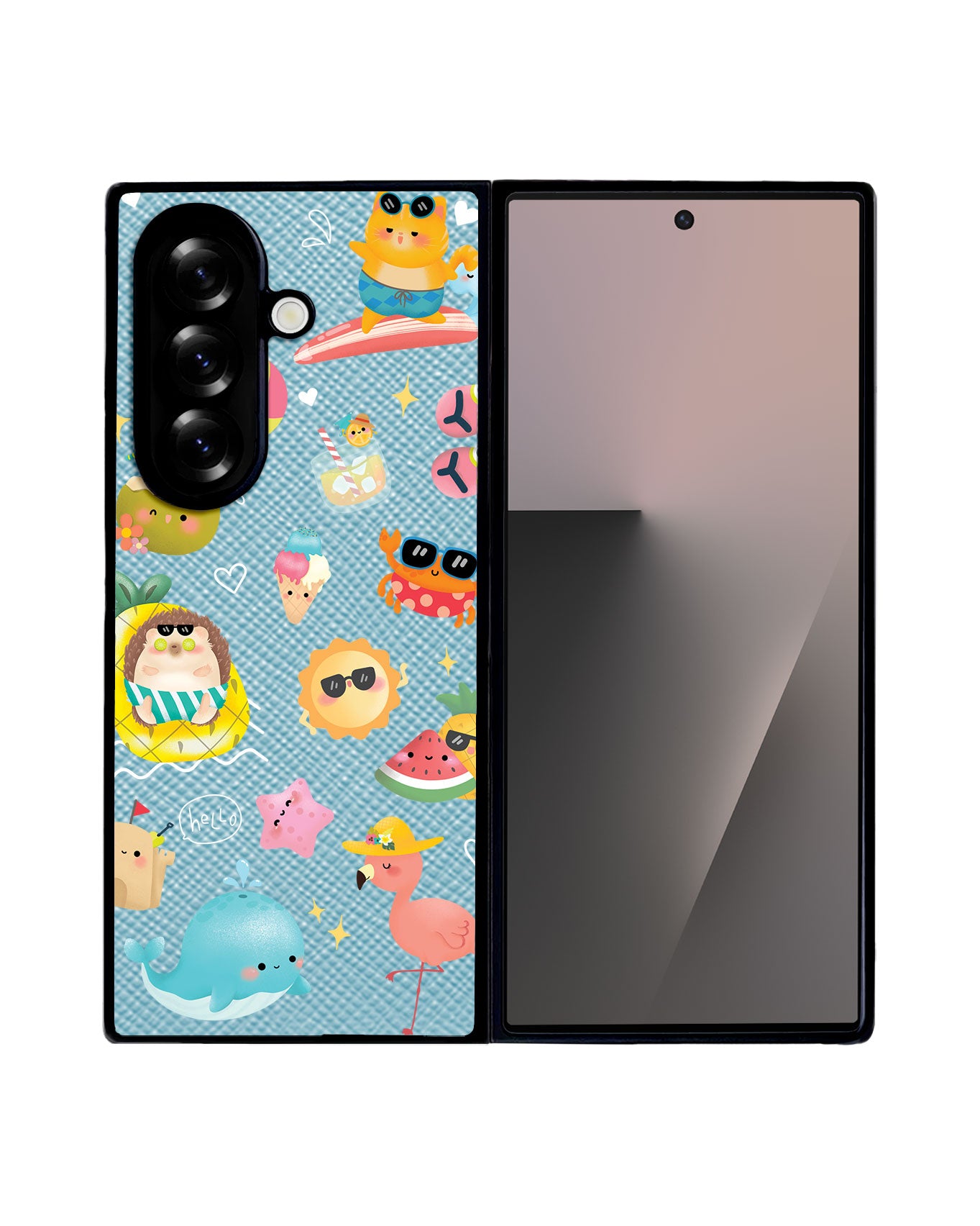 Android Flip / Fold Leather Grip - Summer