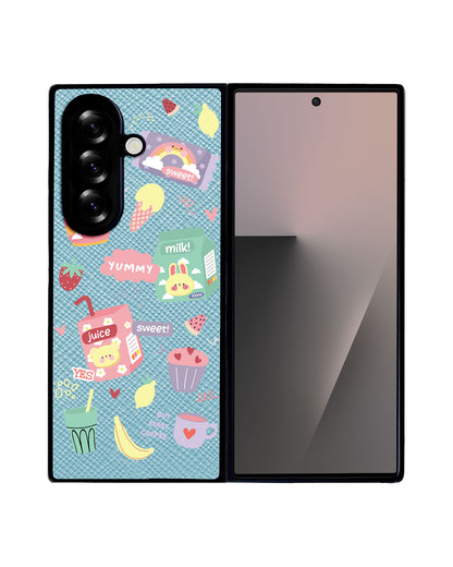 Android Flip / Fold Leather Grip - Sweet & Yummy