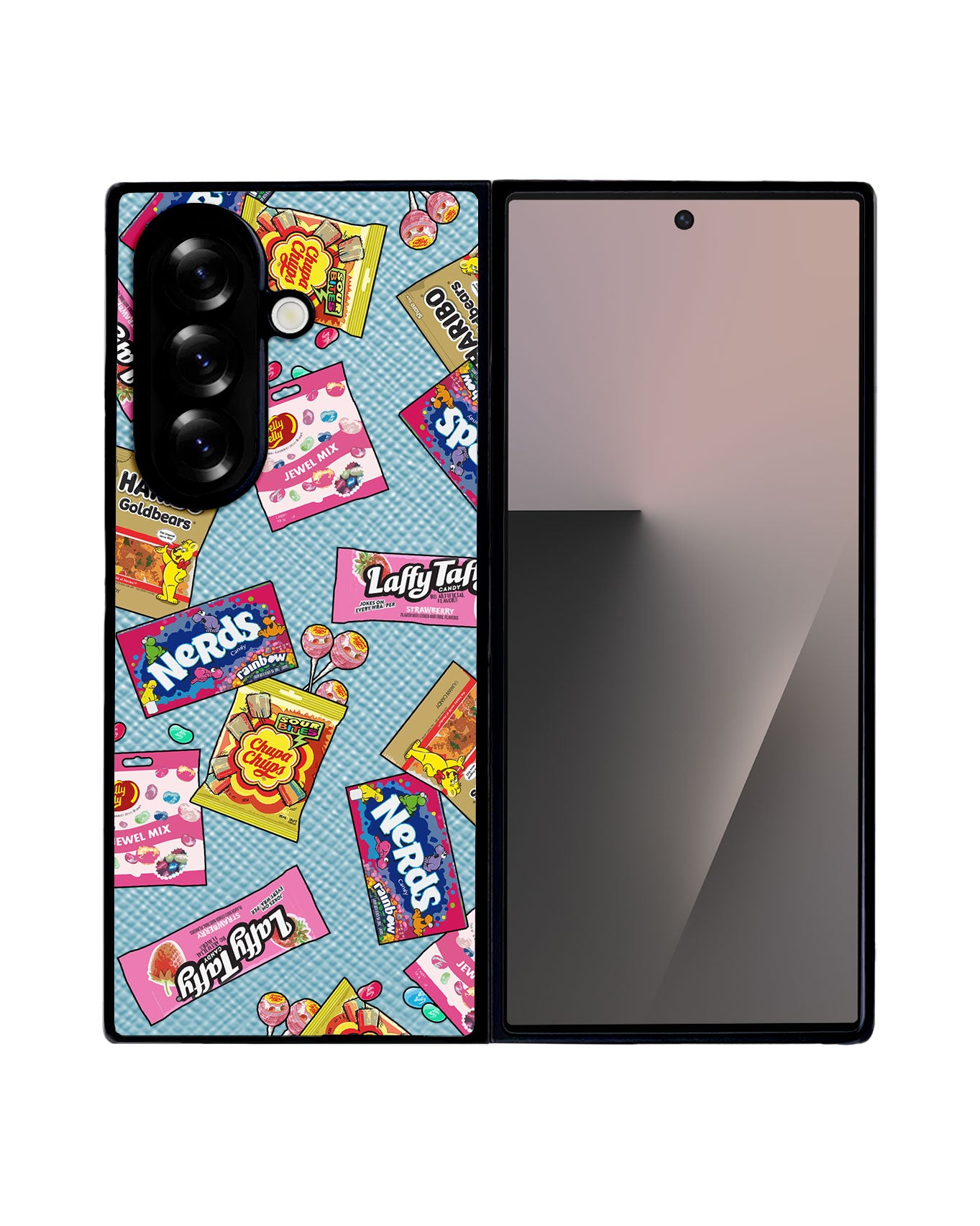 Android Flip / Fold Leather Grip - Sweets and Gummies
