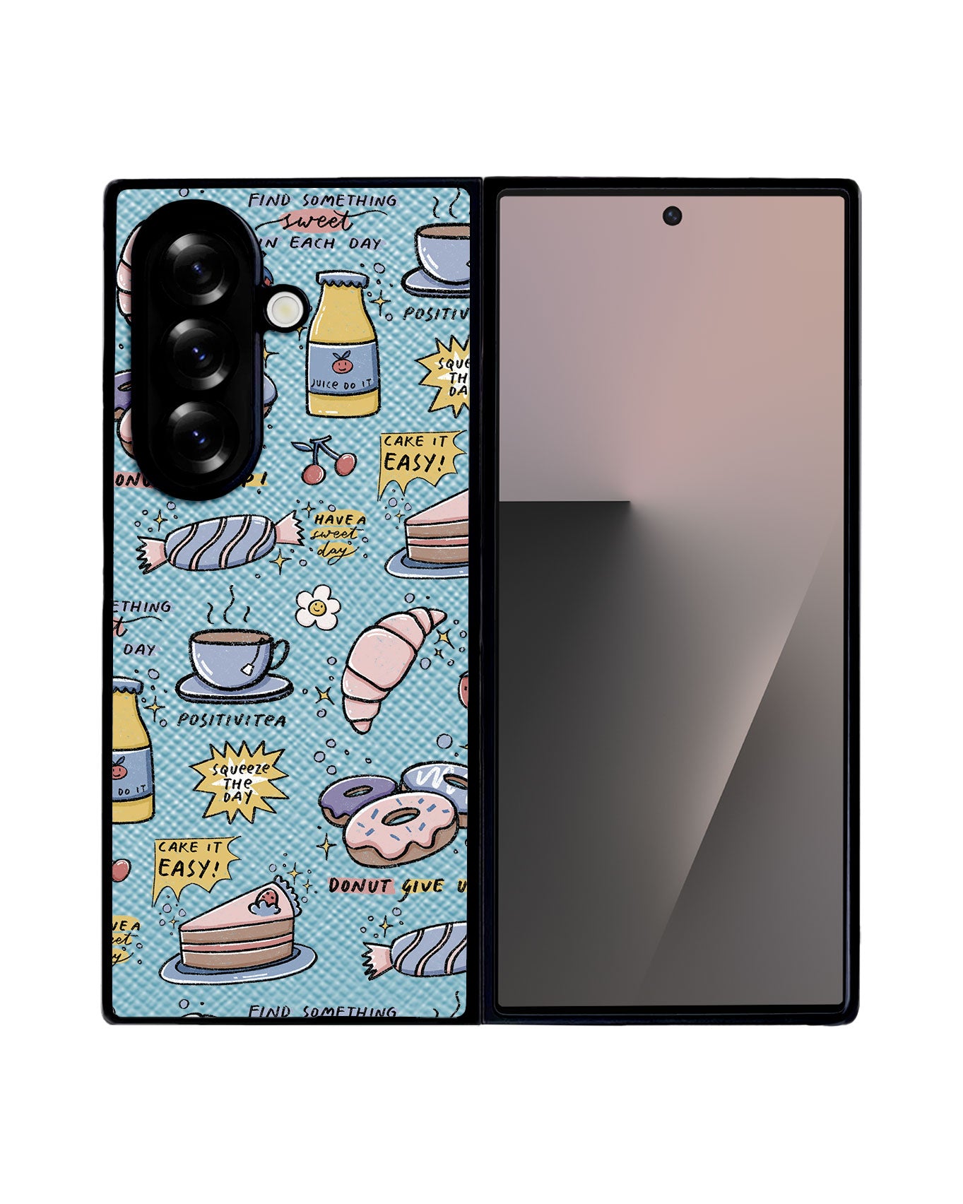 Android Flip / Fold Leather Grip - Sweets