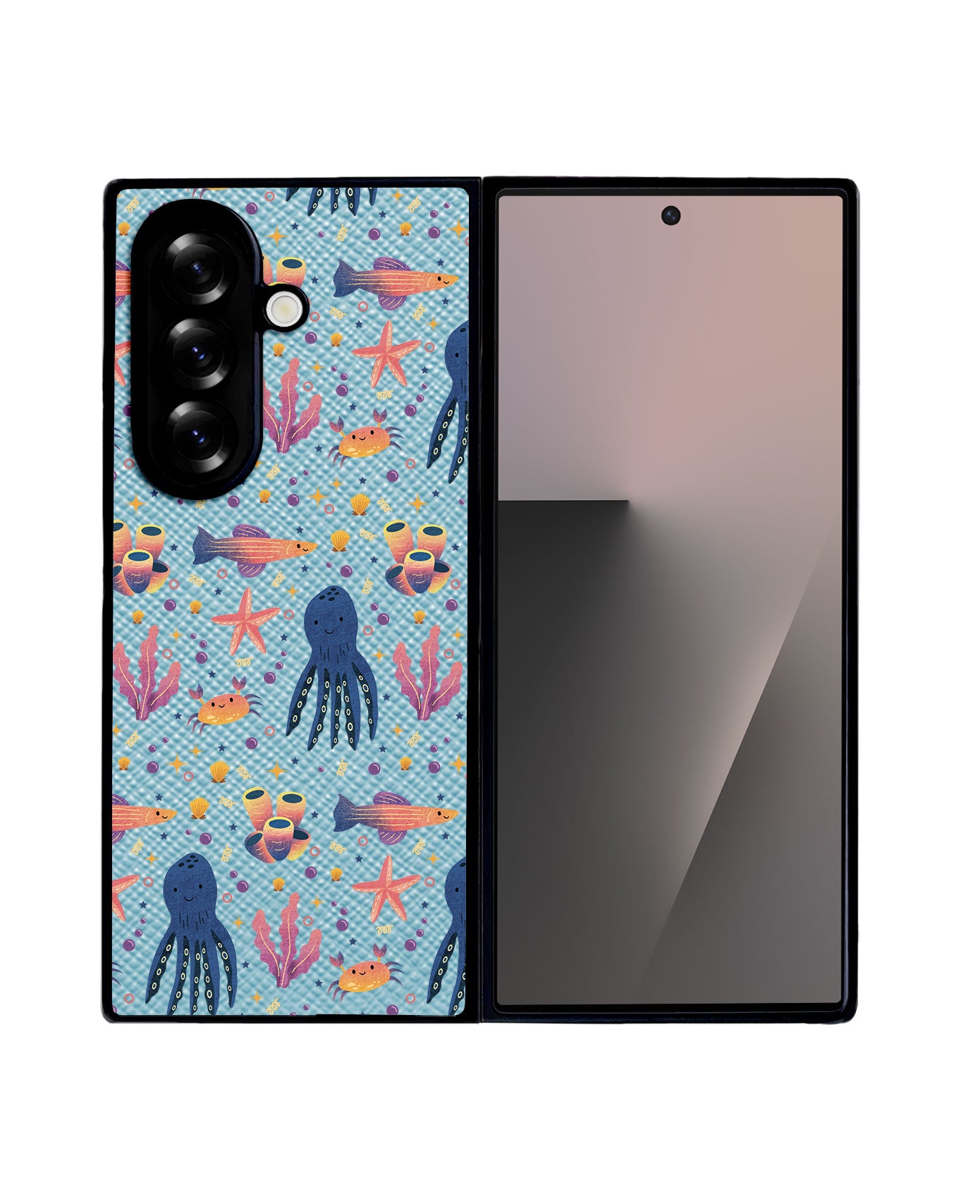 Android Flip / Fold Leather Grip - Underwater Dreams 1.0