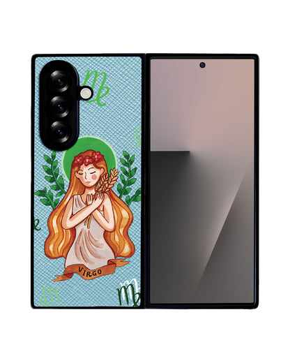 Android Flip / Fold Leather Grip - Virgo