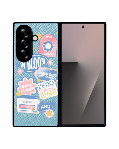 Android Flip / Fold Leather Grip - Zerobaseone Song Sticker Pack