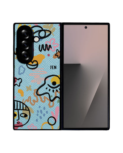 Android Flip / Fold Leather Grip - Abstract 3.0