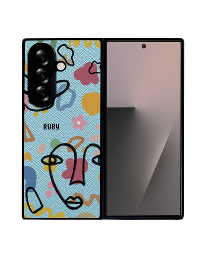 Android Flip / Fold Leather Grip - Abstract 4.0