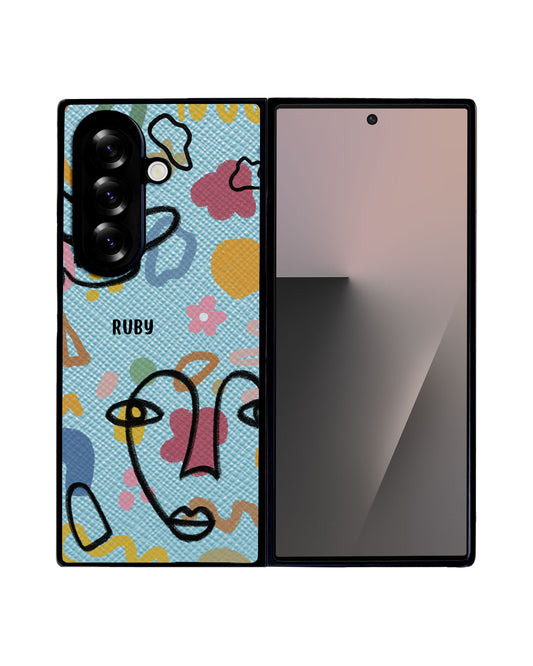 Android Flip / Fold Leather Grip - Abstract 4.0