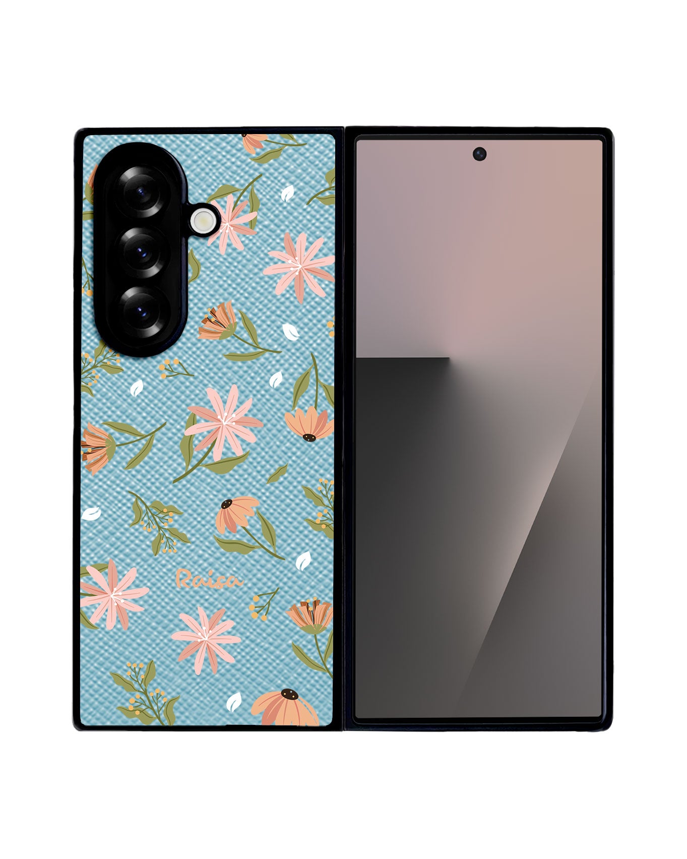 Android Flip / Fold Leather Grip - Cosmos Flower