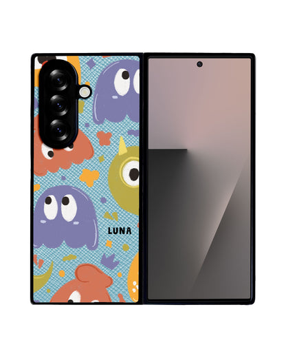 Android Flip / Fold Leather Grip - Cute Monster 1.0