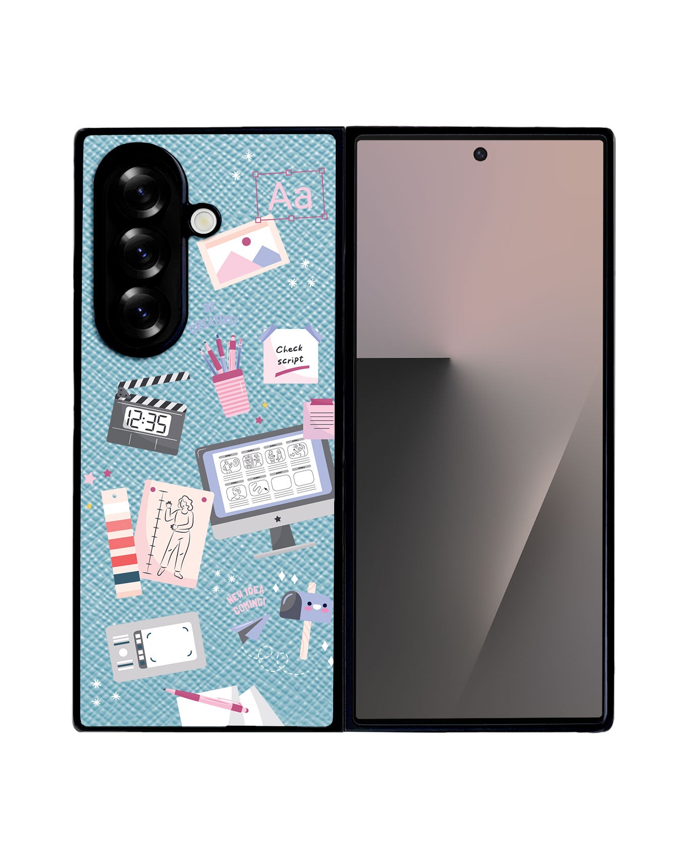 Android Flip / Fold Leather Grip - Designer