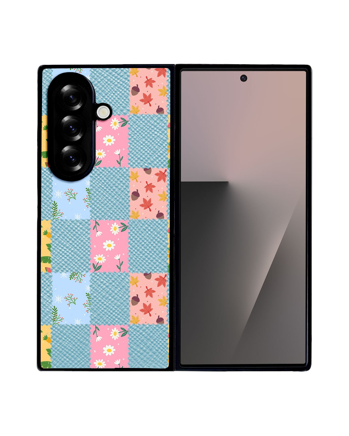 Android Flip / Fold Leather Grip - Four Seasons Stamps