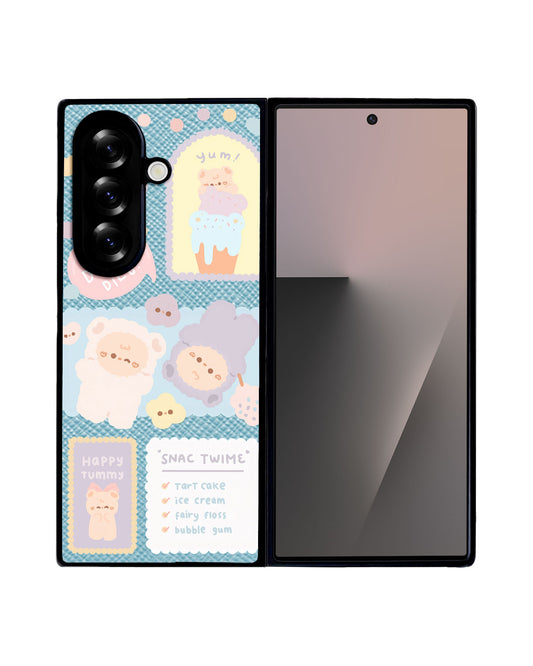 Android Flip / Fold Leather Grip - Sweets Heaven