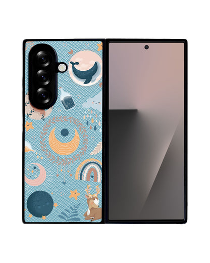 Android Flip / Fold Leather Grip - Boho