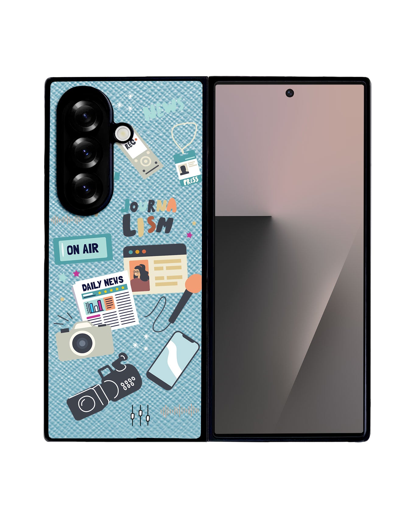 Android Flip / Fold Leather Grip - Journalism