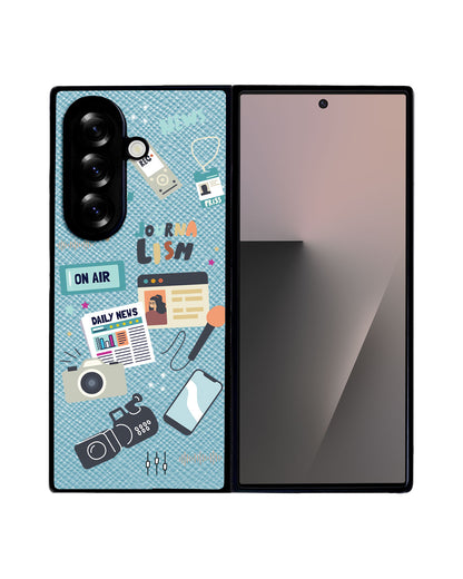 Android Flip / Fold Leather Grip - Journalism