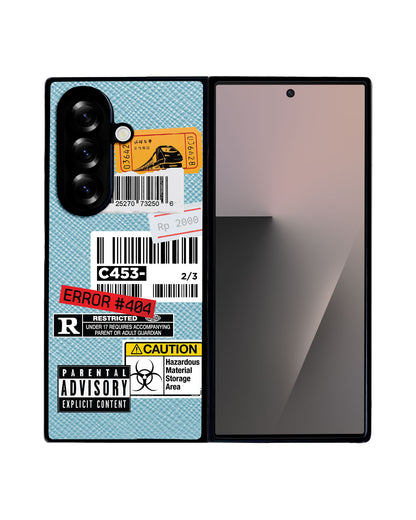 Android Flip / Fold Leather Grip - Label Sticker Pack