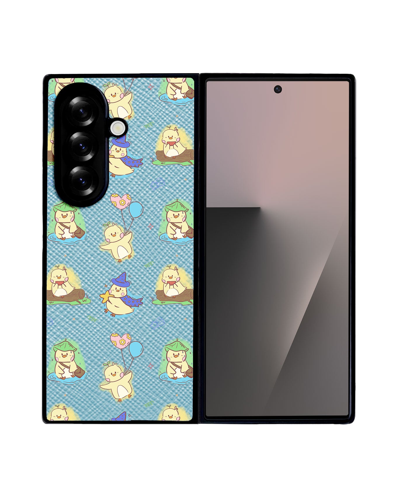 Android Flip / Fold Leather Grip - Little Duck