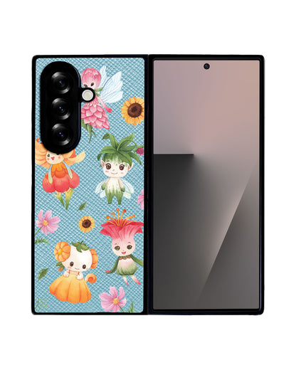 Android Flip / Fold Leather Grip - Magical Garden