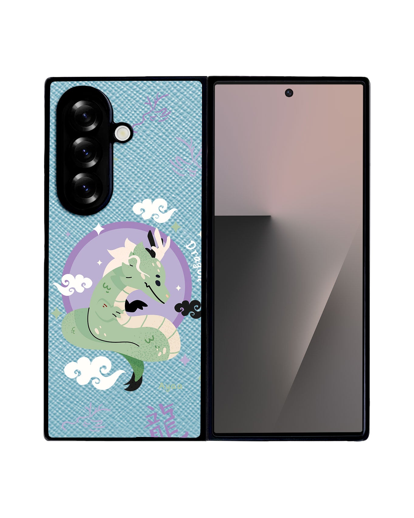 Android Flip / Fold Leather Grip - Dragon (Chinese Zodiac / Shio)