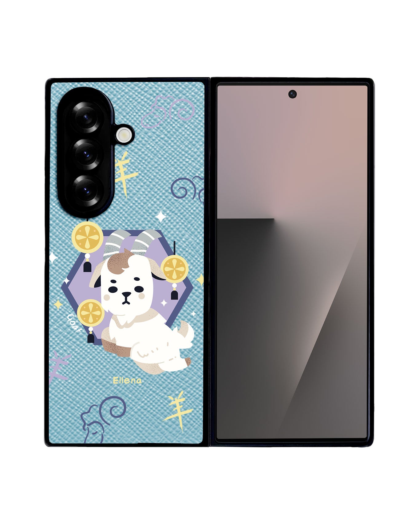 Android Flip / Fold Leather Grip - Goat (Chinese Zodiac / Shio)