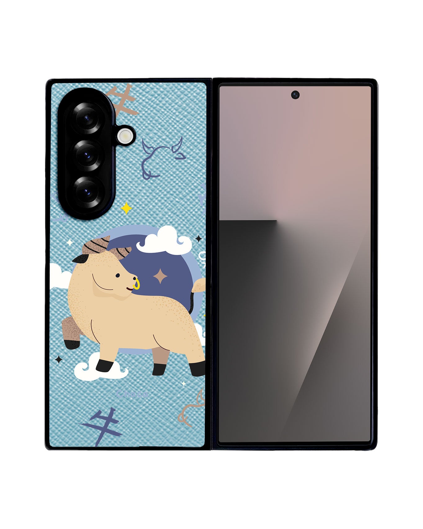 Android Flip / Fold Leather Grip - Ox (Chinese Zodiac / Shio)