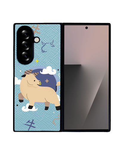 Android Flip / Fold Leather Grip - Ox (Chinese Zodiac / Shio)