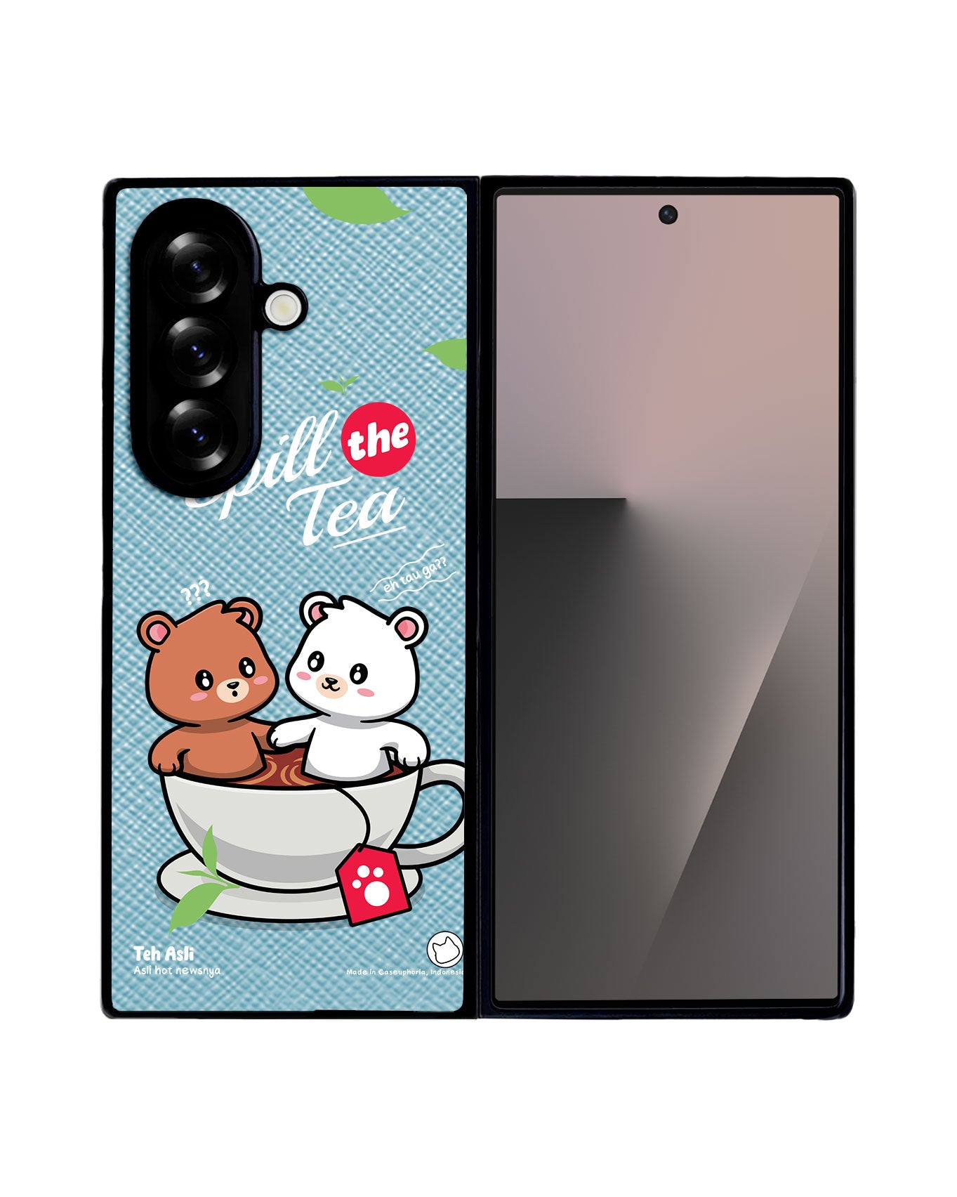 Android Flip / Fold Leather Grip - Spill the Tea