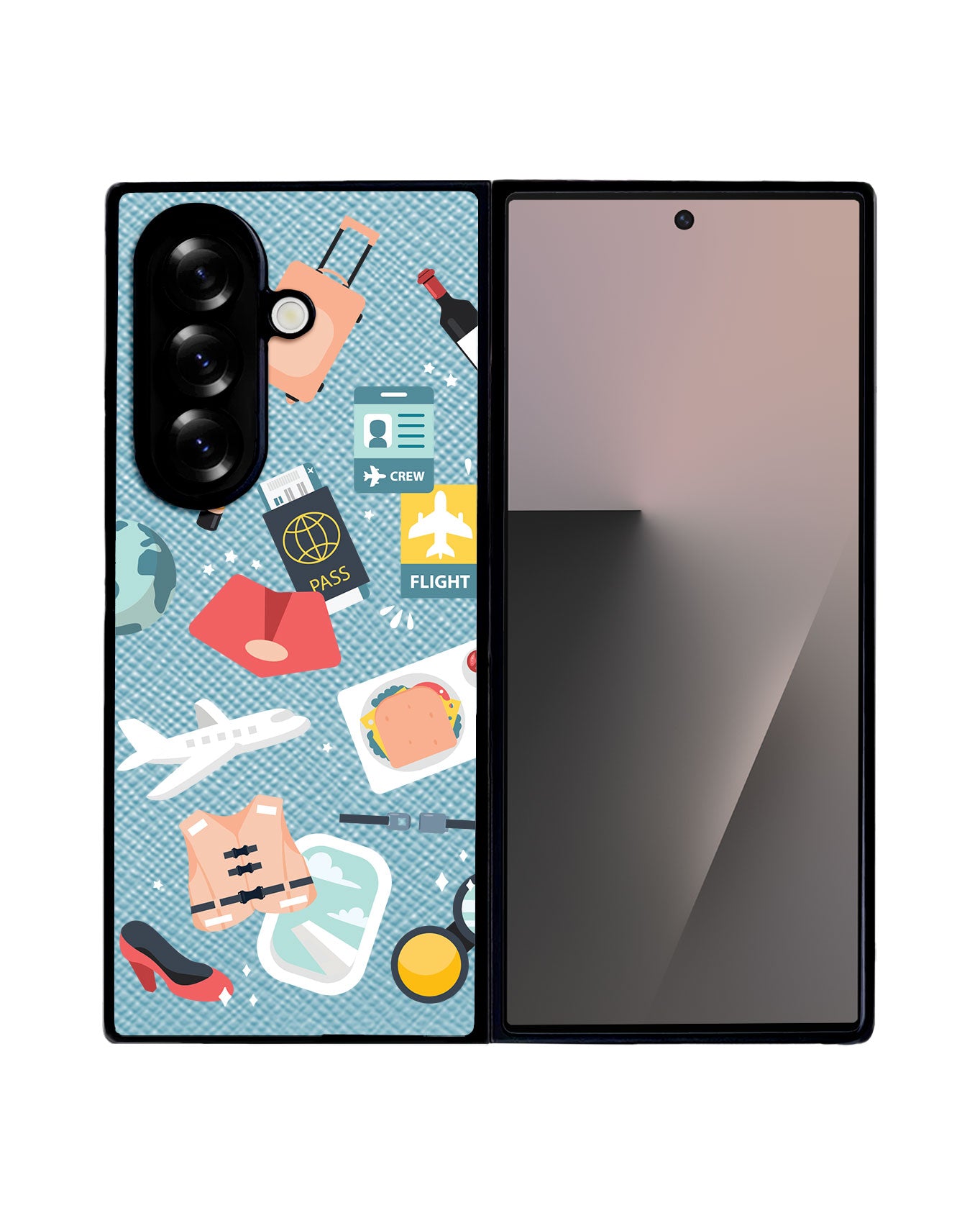 Android Flip / Fold Leather Grip - Stewardess or Flight Attendant