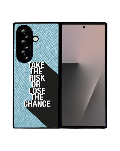 Android Flip / Fold Leather Grip - Take the Risk