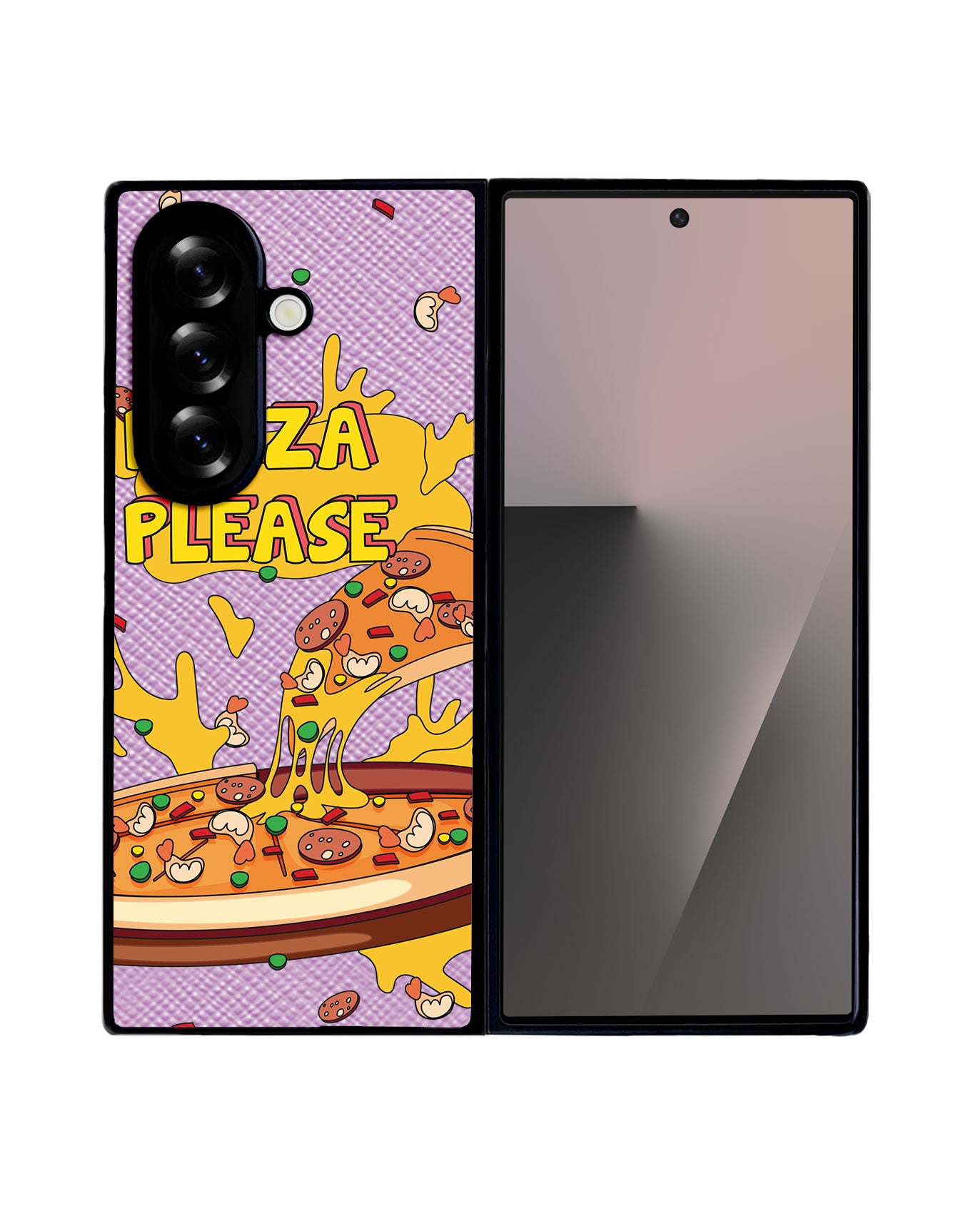 Android Flip / Fold Leather Grip - Pizza