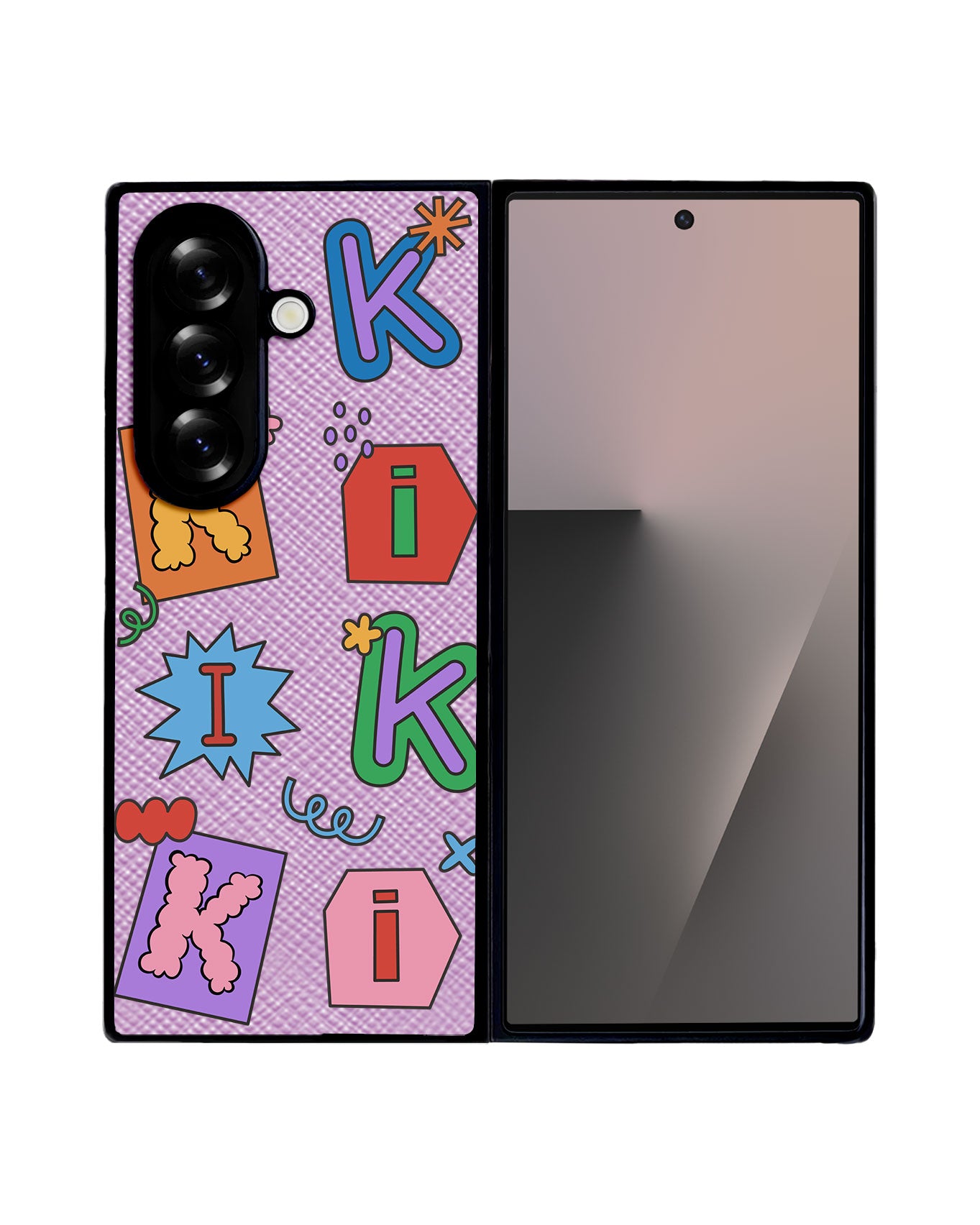 Android Flip / Fold Leather Grip - Adorable Monogram