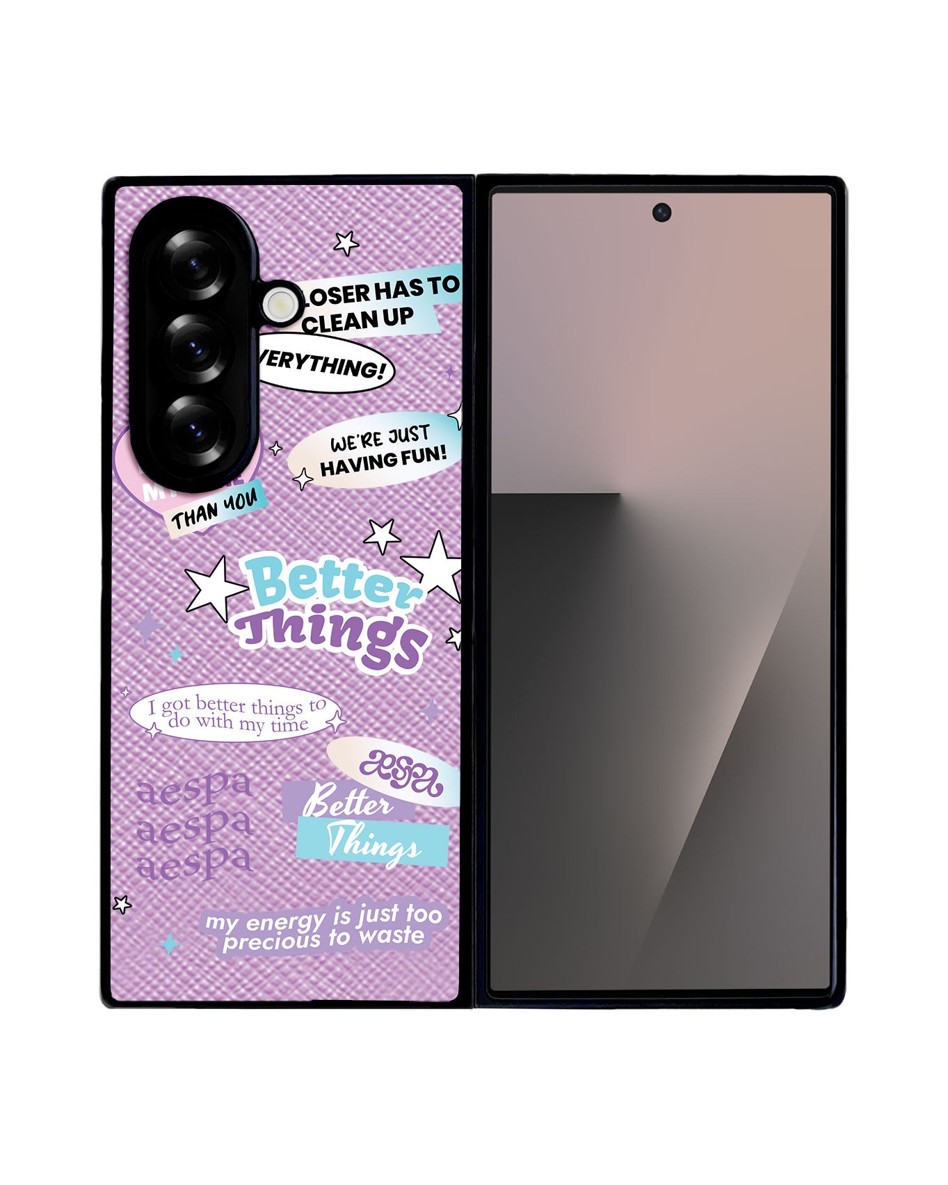 Android Flip / Fold Leather Grip - Aespa Better Things