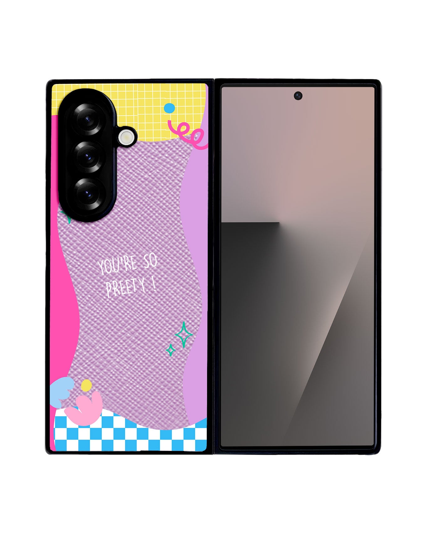 Android Flip / Fold Leather Grip - Aesthetic Mirror 1.0