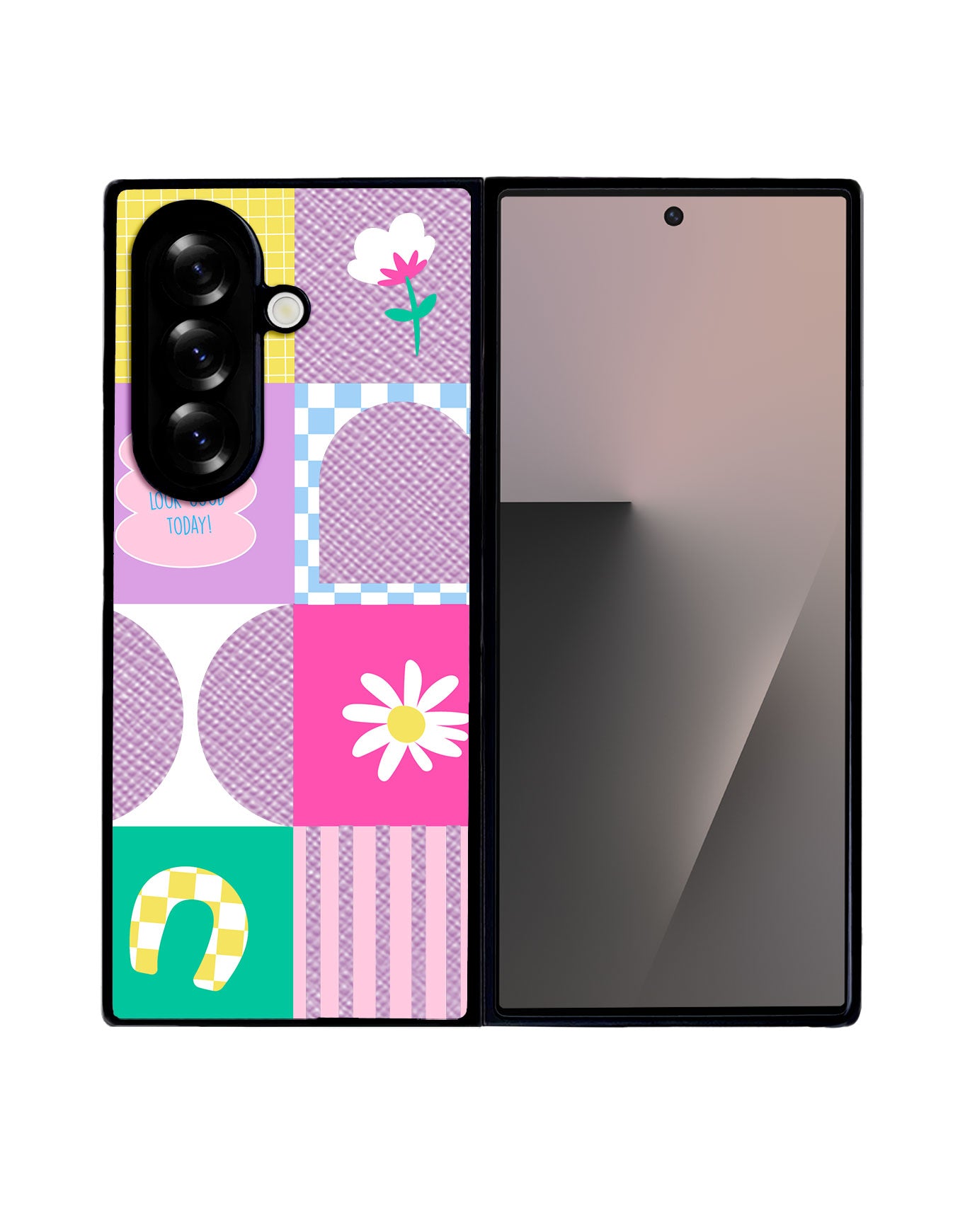 Android Flip / Fold Leather Grip - Aesthetic Mirror 2.0