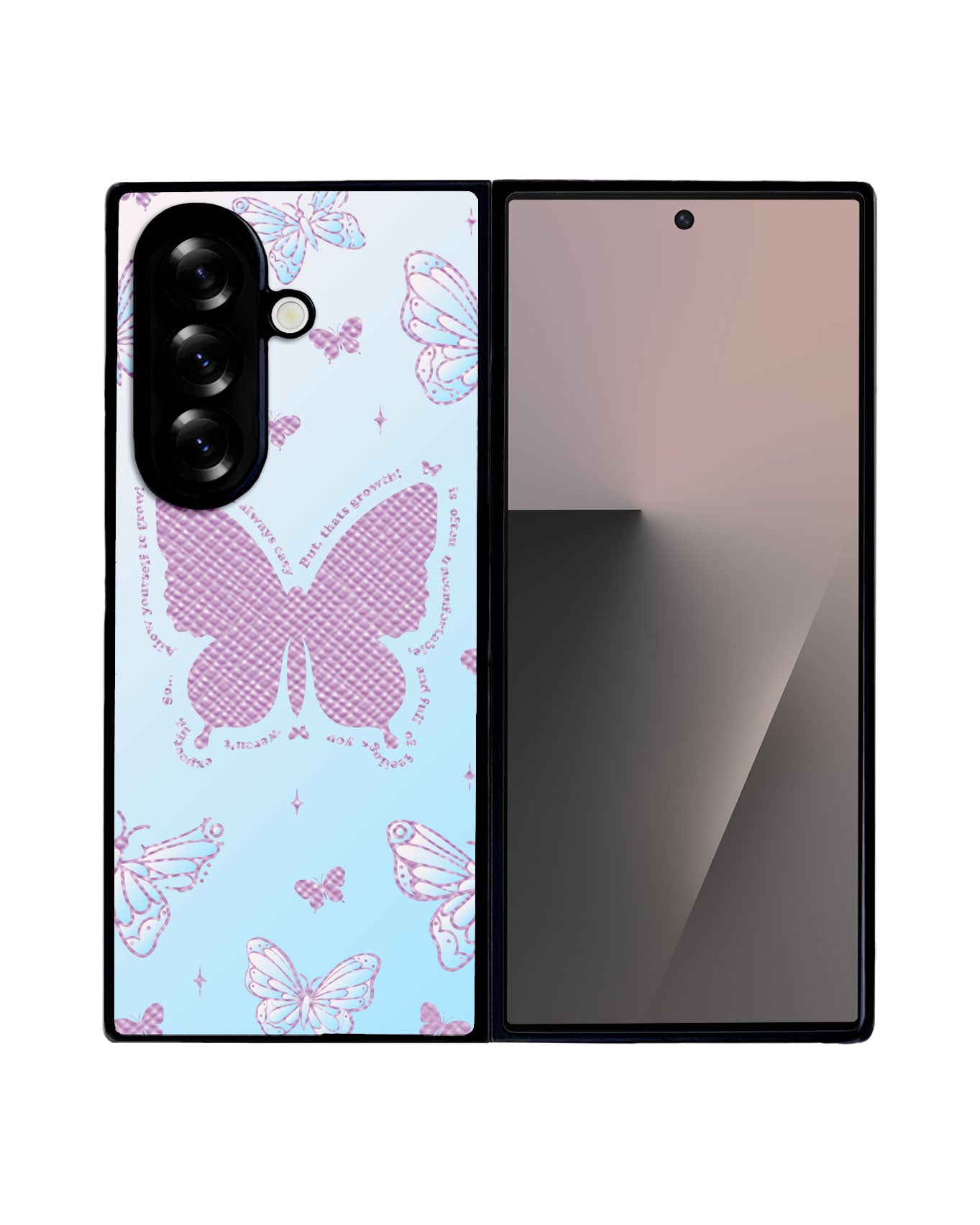Android Flip / Fold Leather Grip - Butterfly Effect 3.0