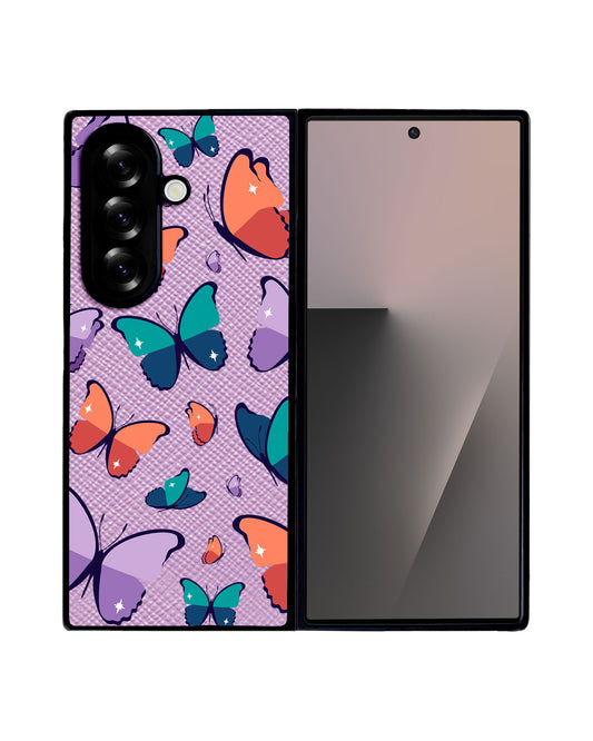 Android Flip / Fold Leather Grip - Butterfly