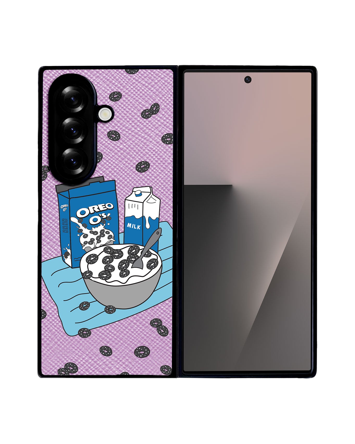 Android Flip / Fold Leather Grip - Cereal O's 1.0