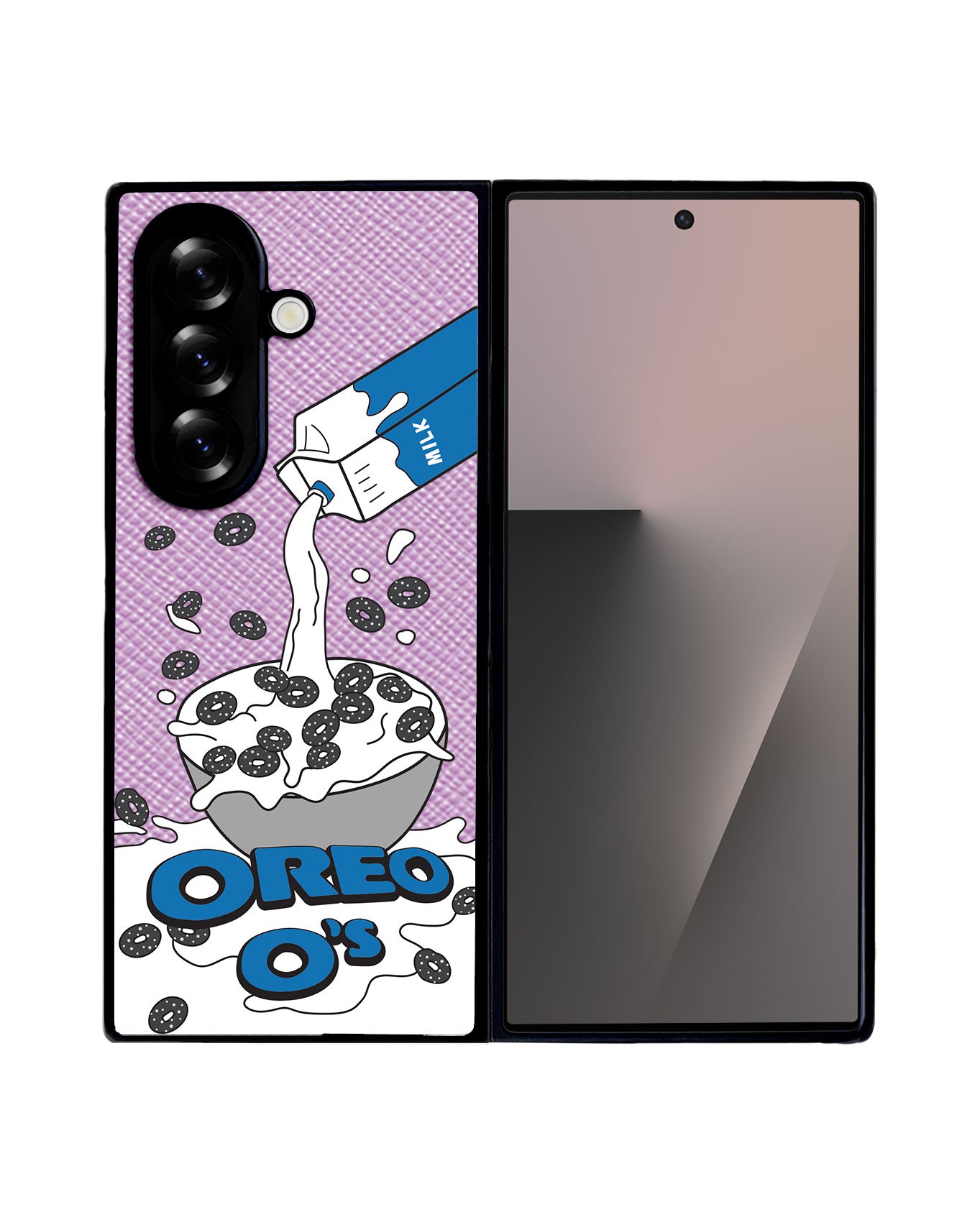 Android Flip / Fold Leather Grip - Cereal O's 2.0