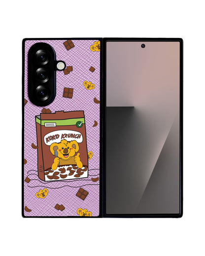 Android Flip / Fold Leather Grip - Choco Cereal
