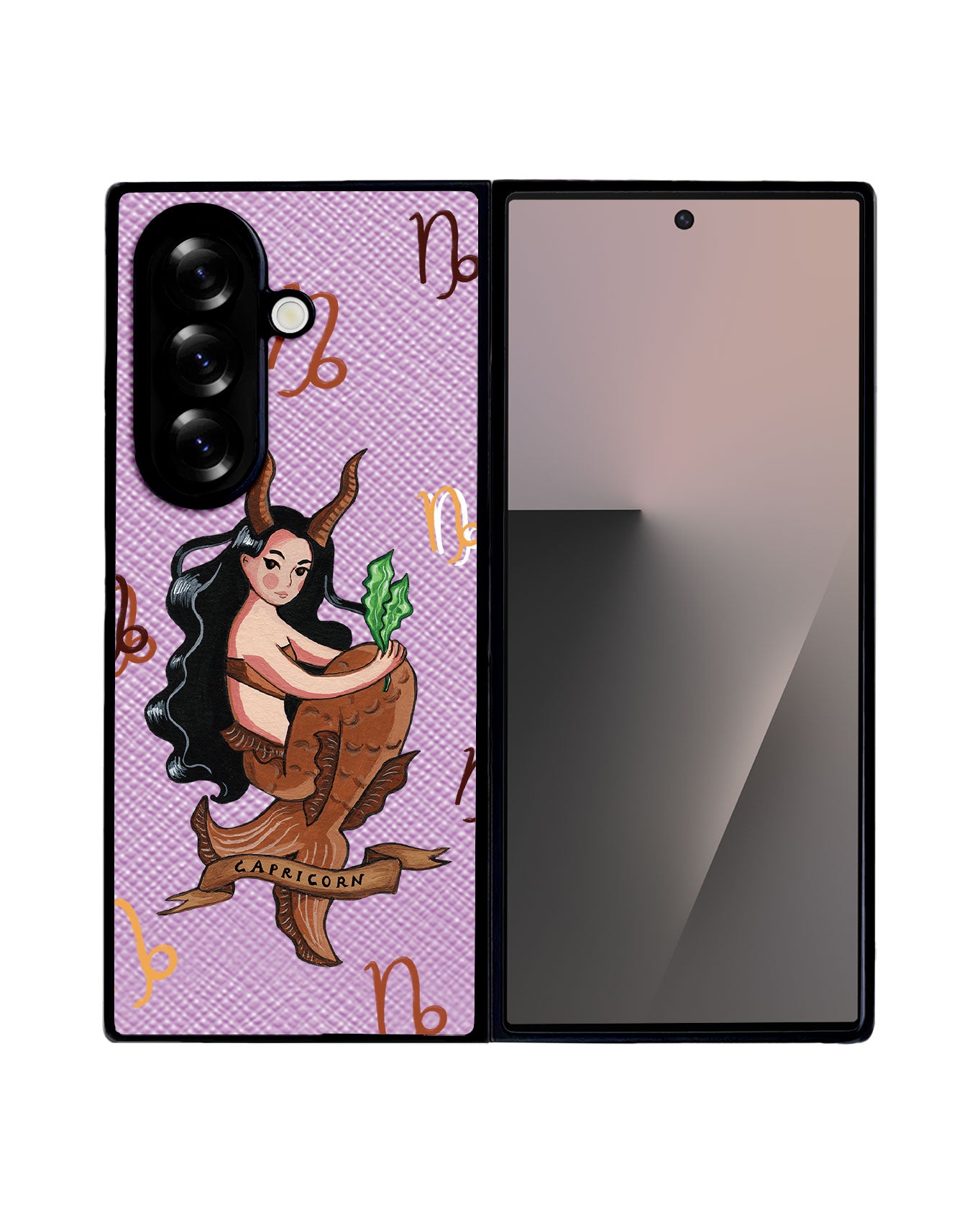 Android Flip / Fold Leather Grip - Capricorn