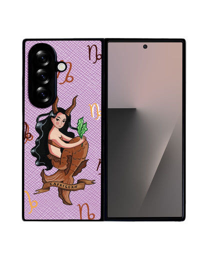 Android Flip / Fold Leather Grip - Capricorn