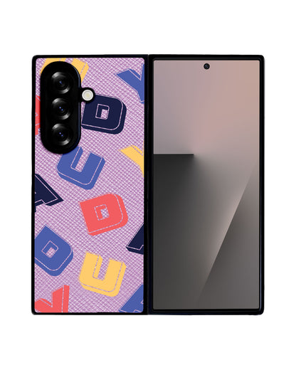 Android Flip / Fold Leather Grip - Cool Monogram