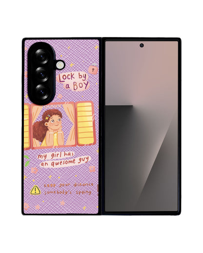 Android Flip / Fold Leather Grip - Crush Girl (Couple Case)