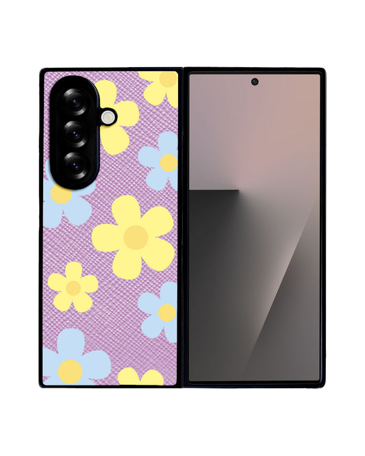 Android Flip / Fold Leather Grip - Daisy Skies