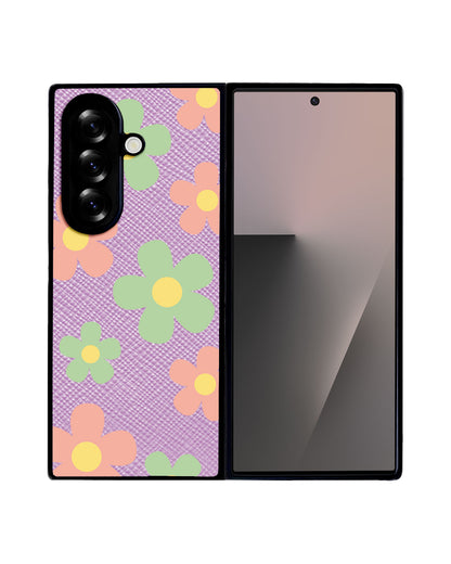 Android Flip / Fold Leather Grip - Daisy Spring