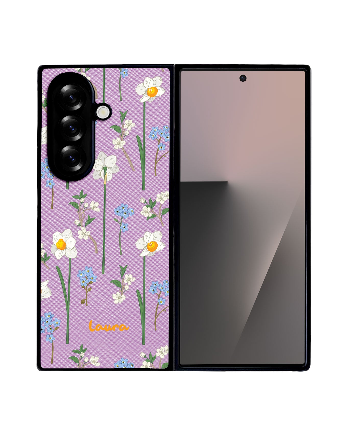 Android Flip / Fold Leather Grip - December Narcissus