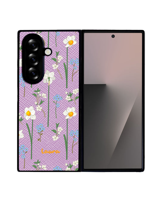 Android Flip / Fold Leather Grip - December Narcissus