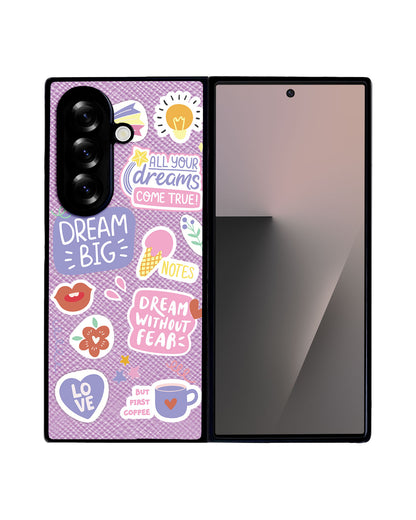 Android Flip / Fold Leather Grip - Dream Sticker Pack
