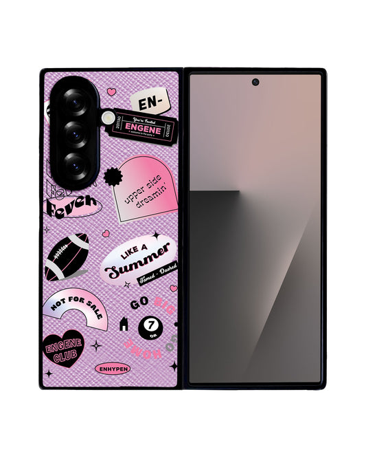 Android Flip / Fold Leather Grip - Enhypen Sticker Pack